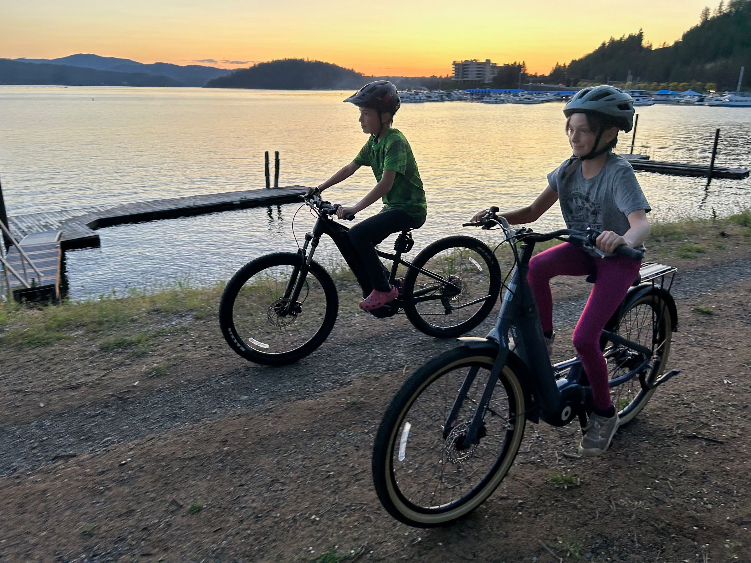 E-bike on the North Idaho Centennial Trail