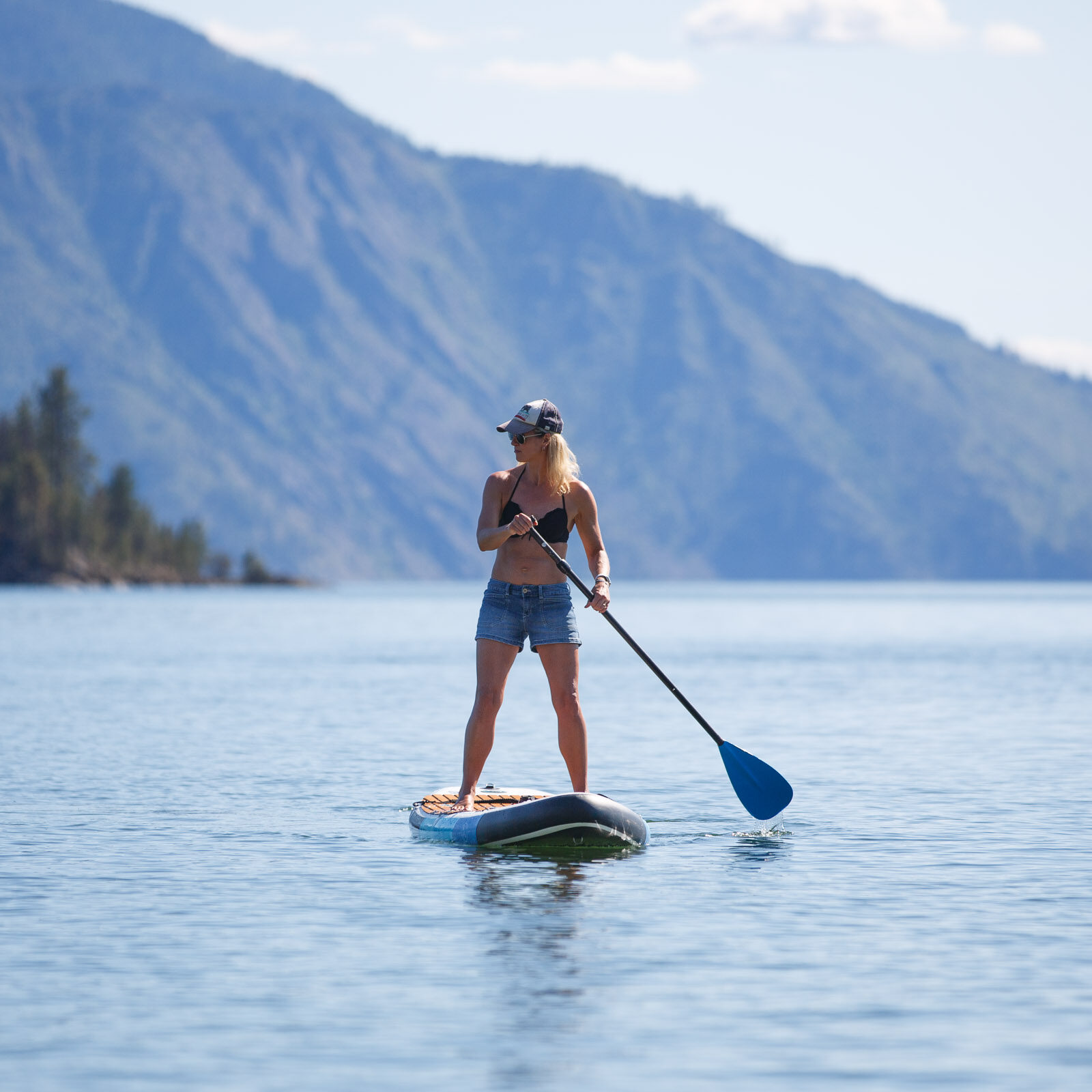 Woman on a Stand Up Paddle Board
